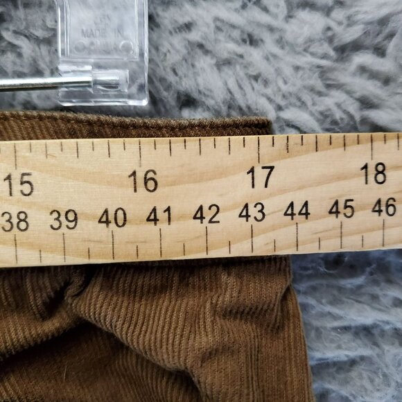 Antonio Melani Pants Womens Size 16 Brown Corduroy Stretch Mid Rise Flared Leg - Picture 4 of 11